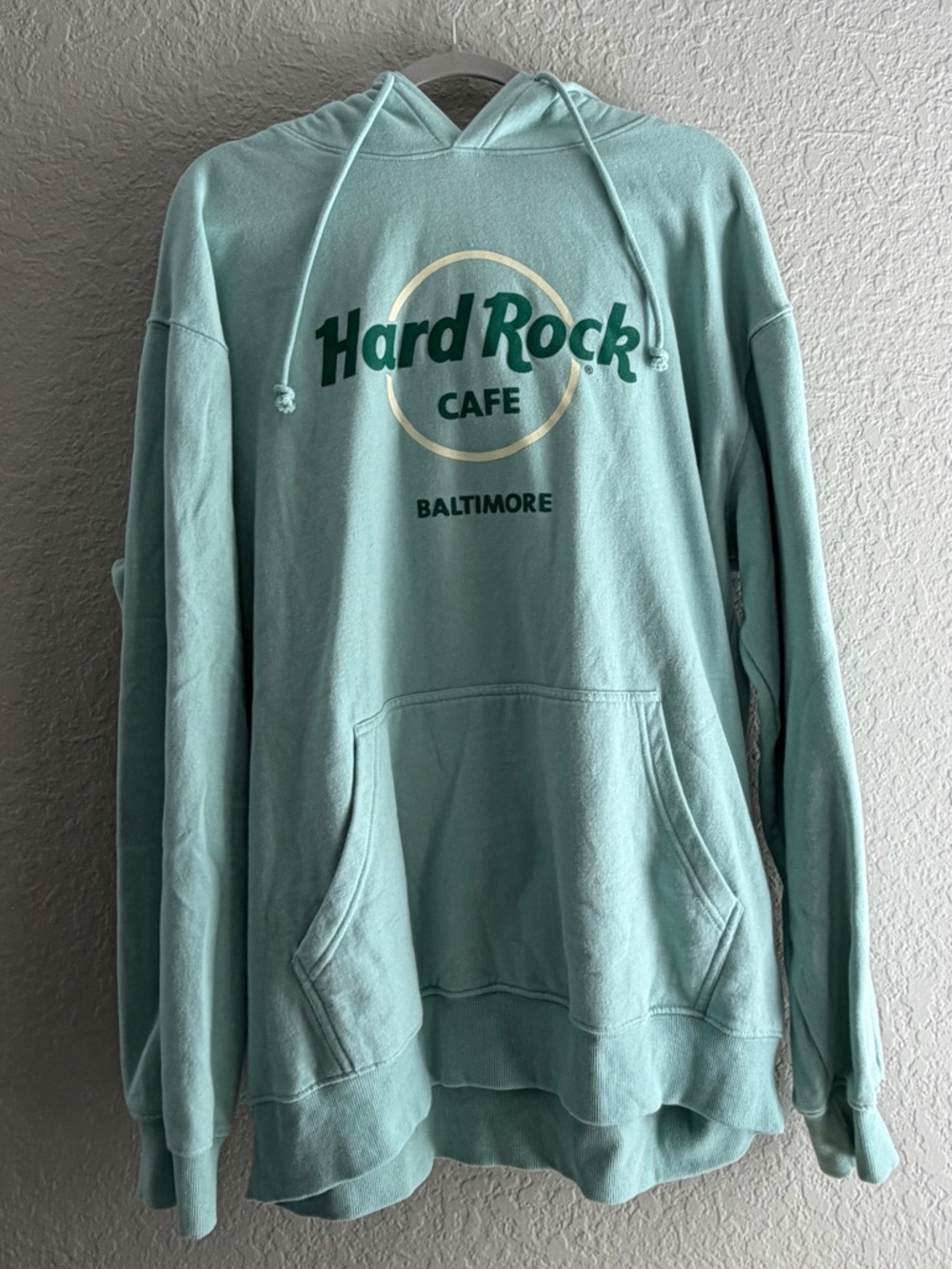 Hard Rock Cafe Mint Green Baltimore Pullover Hoodie
